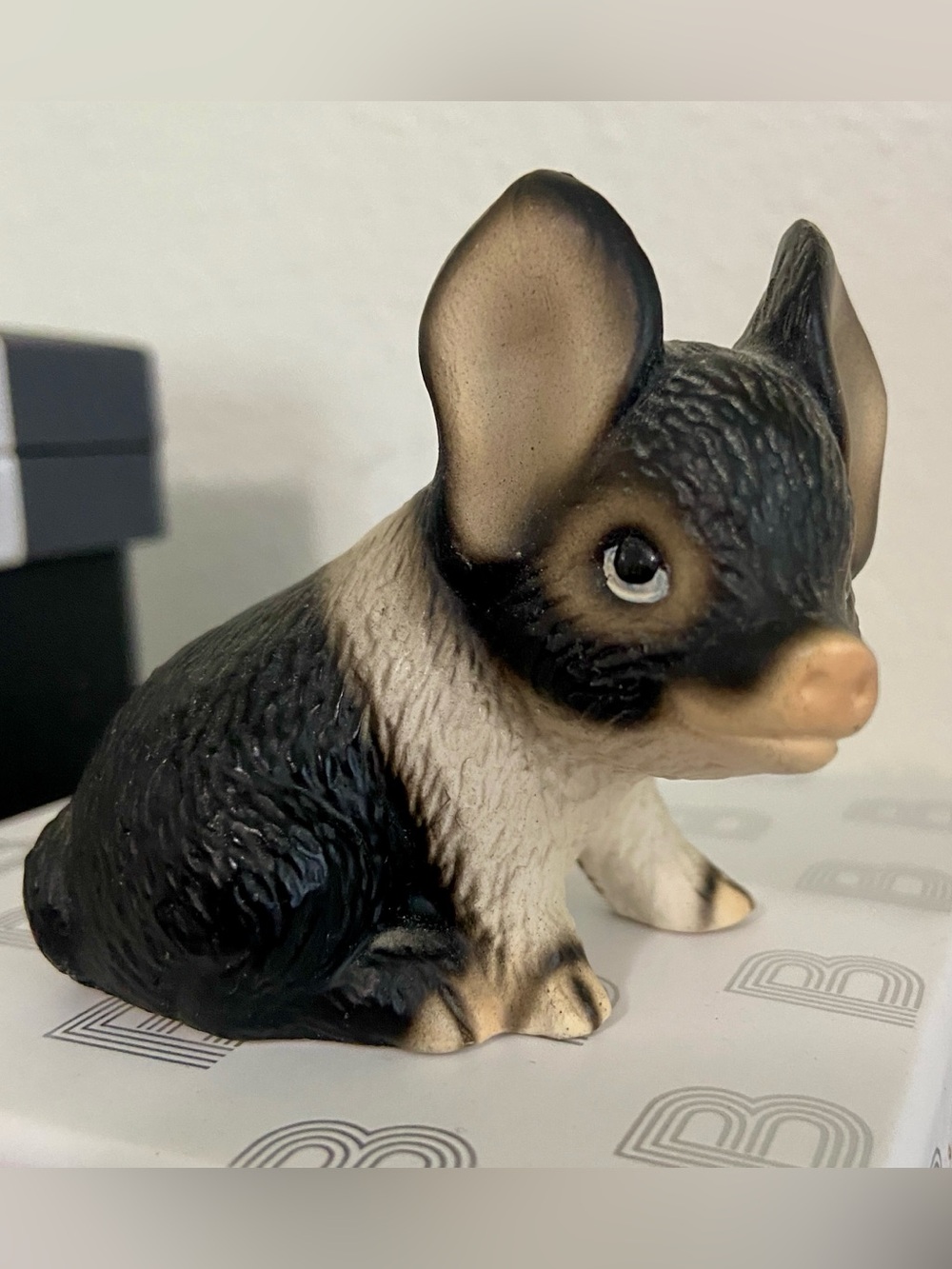 Harvey Knox Kingdom Collectible Black and White Piglet